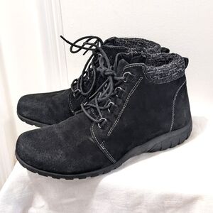 Suede lace up boots by Propet